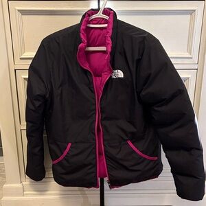 The North Face Black Jacket with Pink Accents